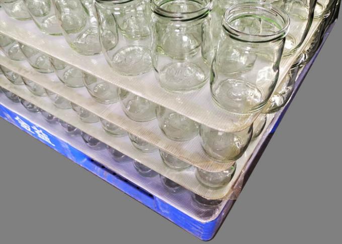 Hojas plásticas de la grada del envase de plástico para los envases de cristal que empalietan